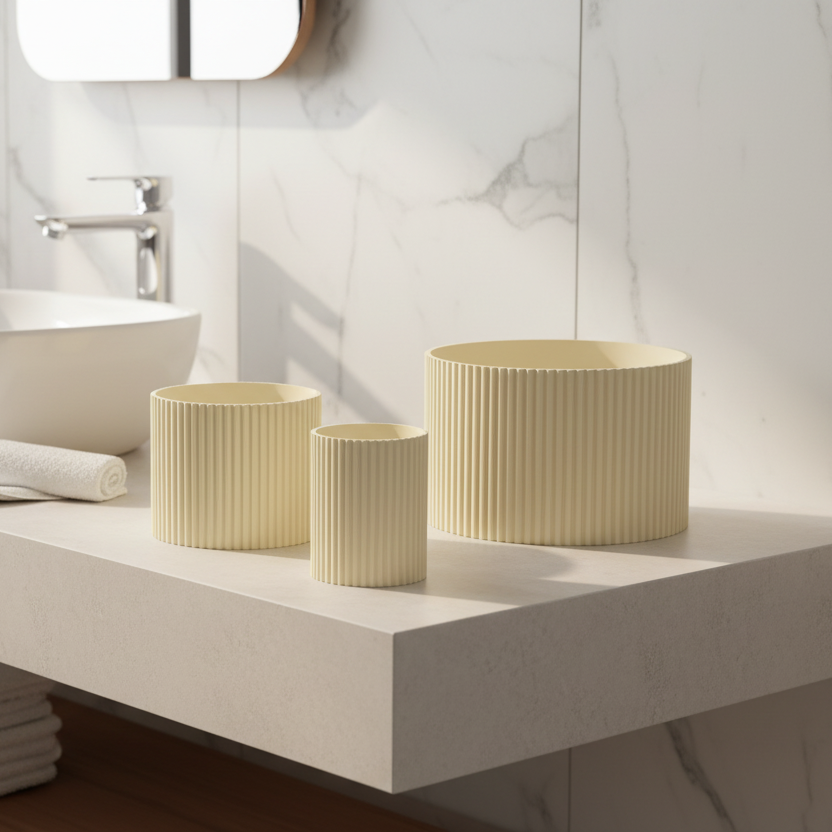 Pot rond cannelé – Fabrication française