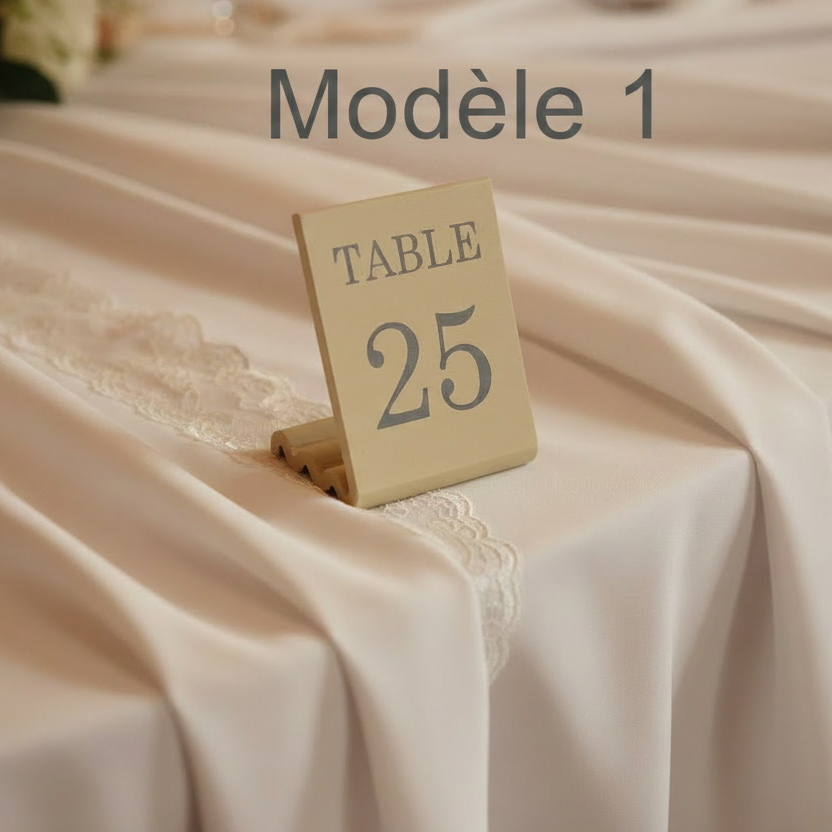 Numéro de table personnalisé
